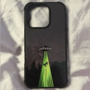 iPhone 16 PRO UFO Design Black Phone Case
